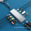 12 σε 1 USB C Hub με διπλό HDMI 4K